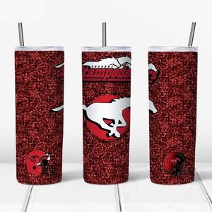 calgary-stampeders  20 Oz Skinny Sublimated Tumbler